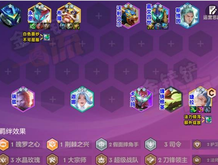 金铲铲婕拉九五阵容搭配详解