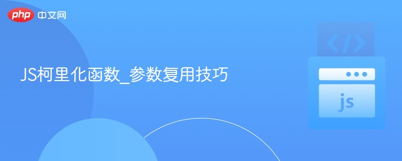 JS柯里化函数_参数复用技巧