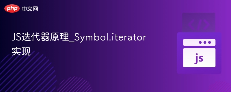 JS迭代器原理：Symbol.iterator详解