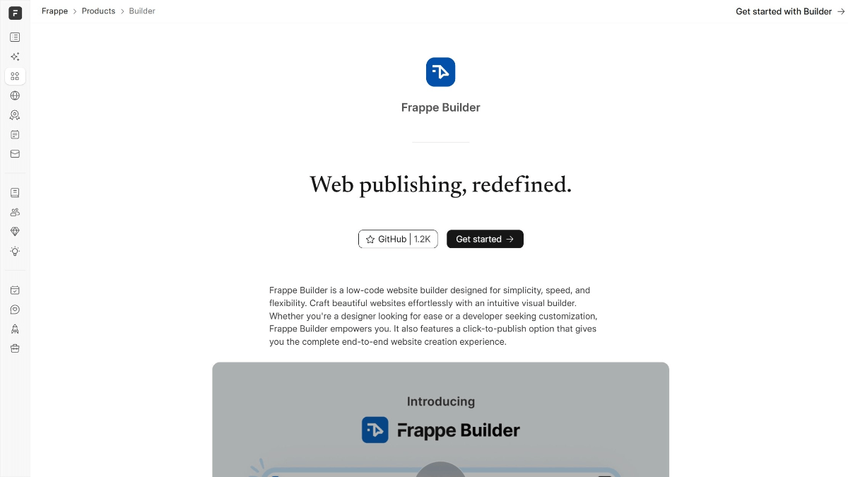 FrappeBuilder：开源AI建站工具推荐