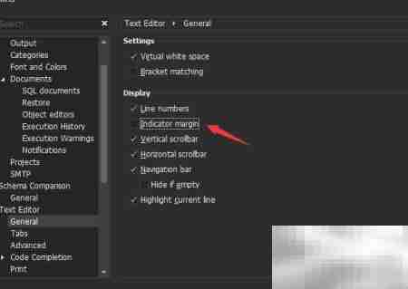 dbForge关闭指示器裕度方法