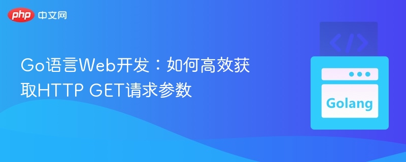 Go语言Web开发:如何高效获取HTTP GET请求参数