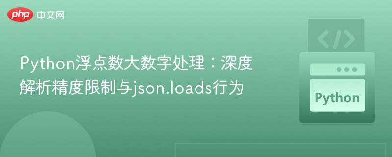 Python大数浮点处理与json解析技巧