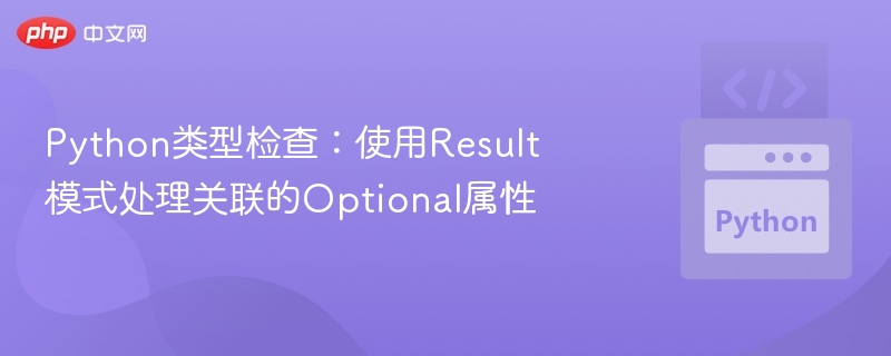 Python类型检查:使用Result模式处理关联的Optional属性