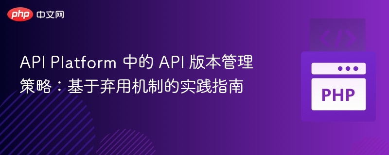APIPlatform版本管理弃用指南