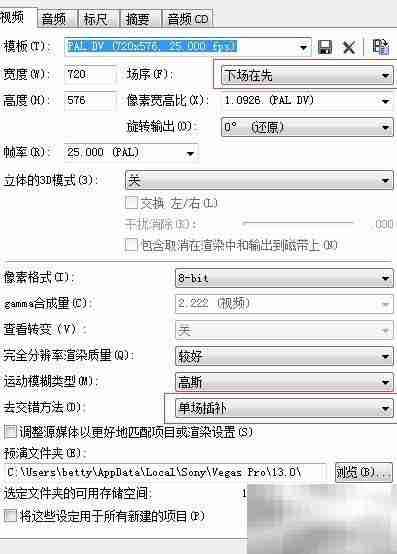 Vegas视频抖动解决方法