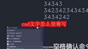 cad怎么把文字竖着写