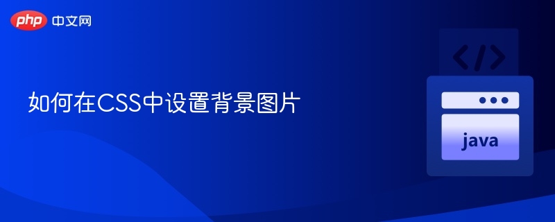 如何在CSS中设置背景图片
