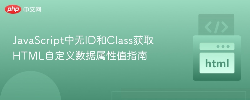 JavaScript中无ID和Class获取HTML自定义数据属性值指南
