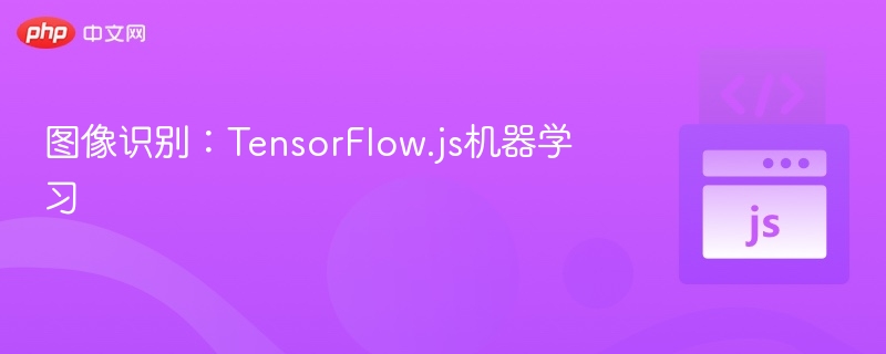 图像识别:TensorFlow.js机器学习