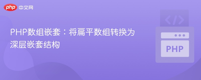 PHP数组嵌套：将扁平数组转换为深层嵌套结构
