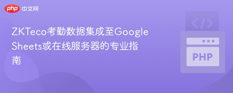 ZKTeco考勤数据集成至Google Sheets或在线服务器的专业指南
