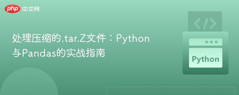 解压.tar.Z文件教程：Python与Pandas应用