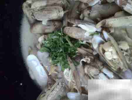 蒜末拇指蛤汤:鲜香开胃