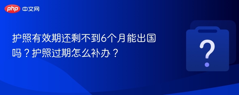 护照有效期不足6个月能出国吗？过期怎么补办？