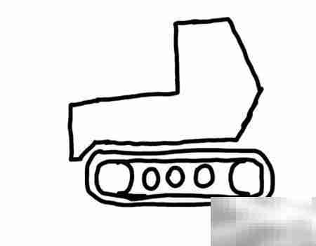 简笔画挖掘机教程