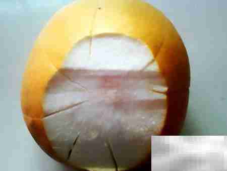 轻松剥柚子小妙招