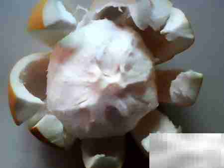 轻松剥柚子小妙招