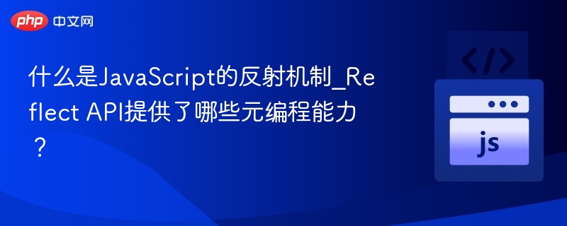 什么是JavaScript的反射机制_Reflect API提供了哪些元编程能力?