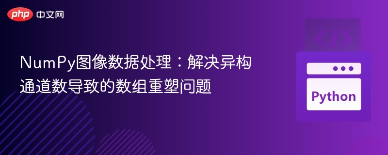NumPy图像处理：通道数不一致重塑方法