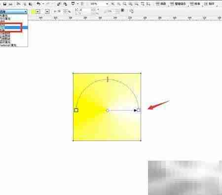 CDR制作交互式圆锥填充