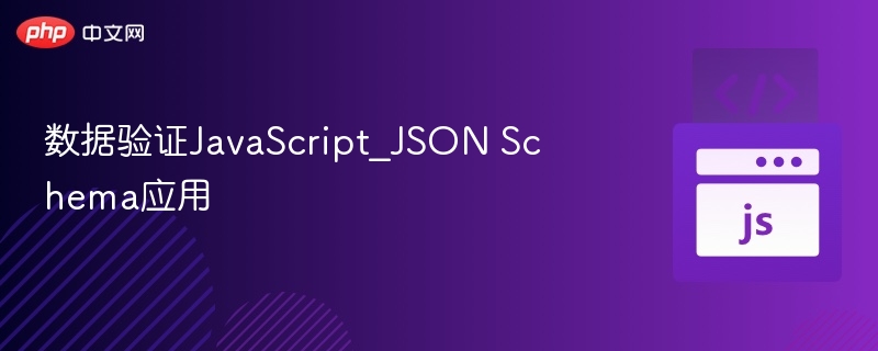 数据验证JavaScript_JSON Schema应用