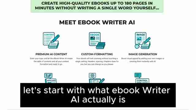 Ebook Writer AI深度测评：是否值得创作者投资？