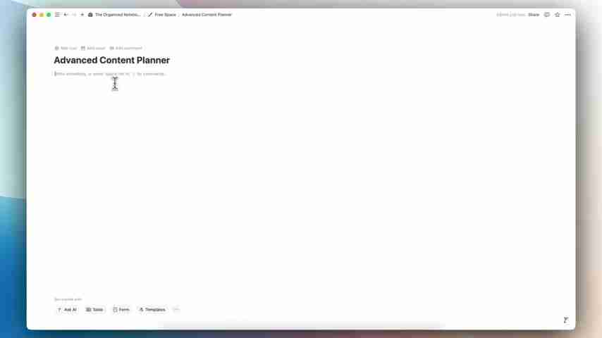 Notion高级内容规划：自动化你的YouTube和社会媒体策略