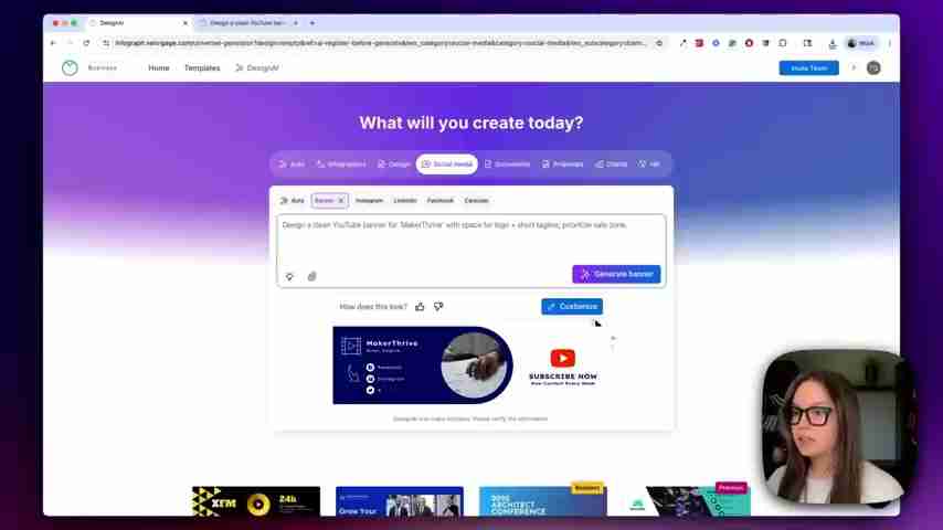 AI驱动YouTube横幅设计：Venngage快速指南