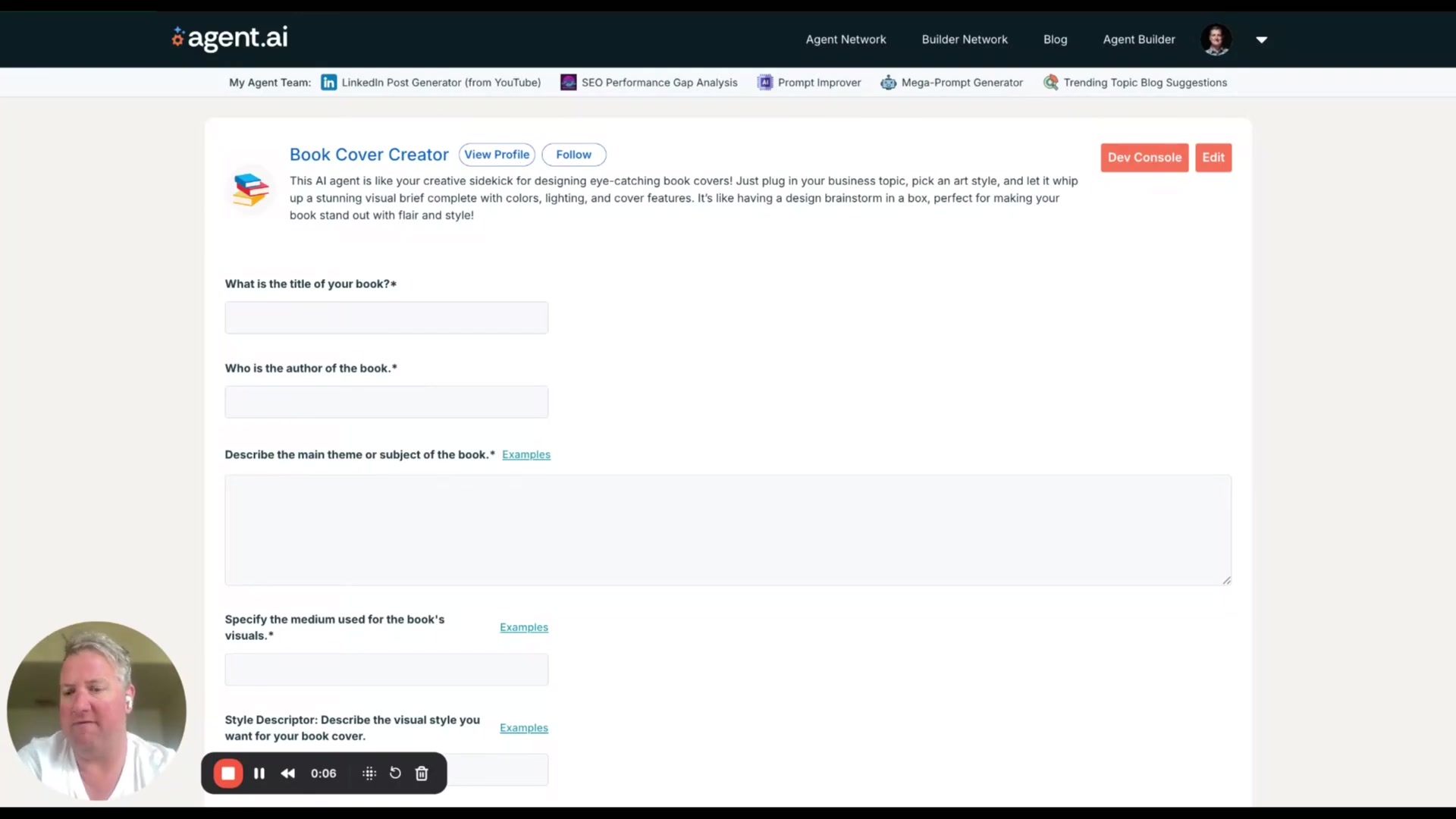 使用Agent AI Book Cover Creator轻松设计吸睛图书封面