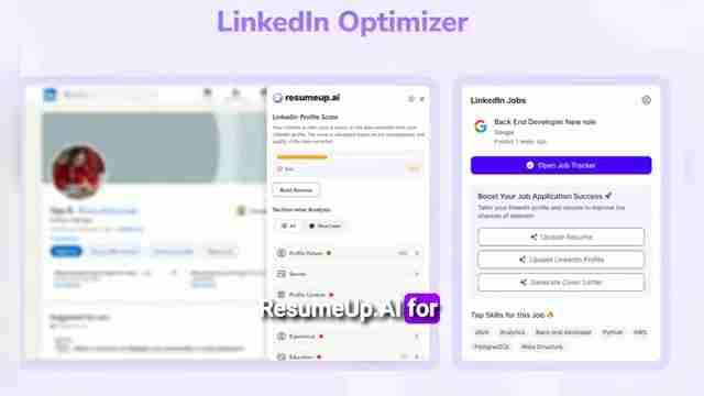 ResumeUp.ai：AI驱动的简历优化，提升求职成功率