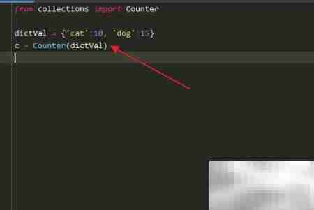 Python字典转Counter技巧