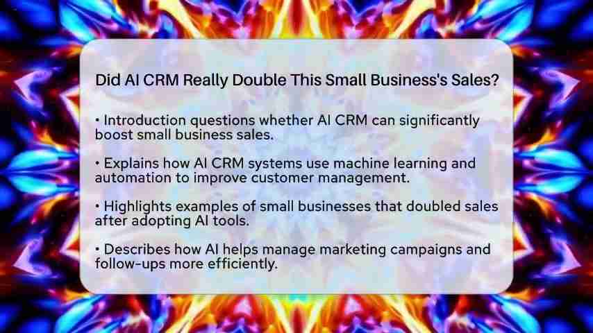 AI CRM：如何助力小企业销售额翻倍增长？
