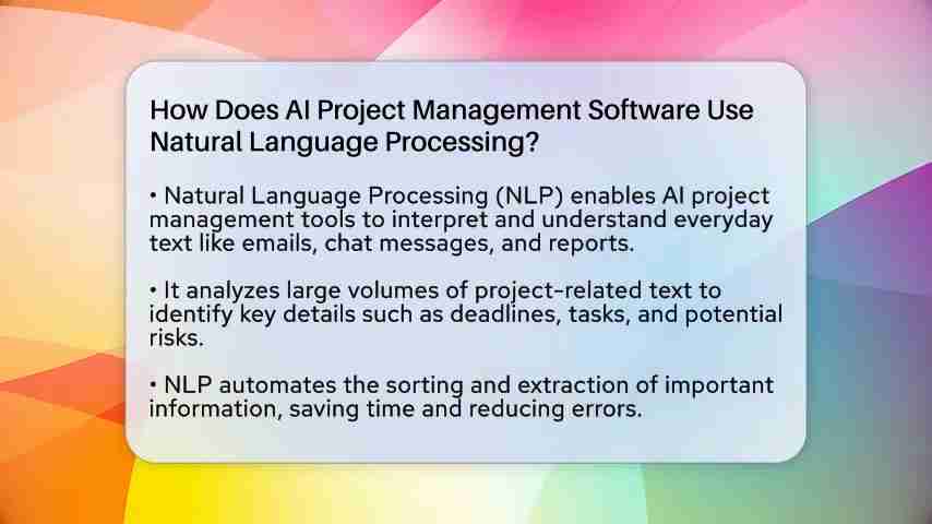 AI项目管理软件如何利用自然语言处理？全面解析