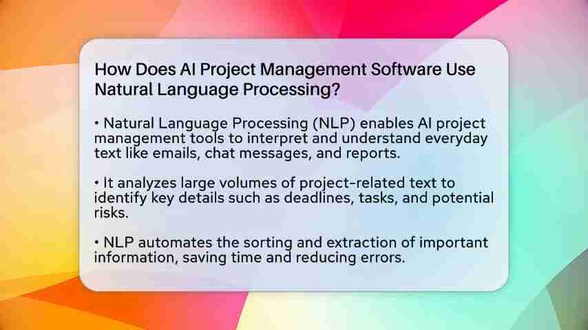 AI项目管理软件如何利用自然语言处理？全面解析