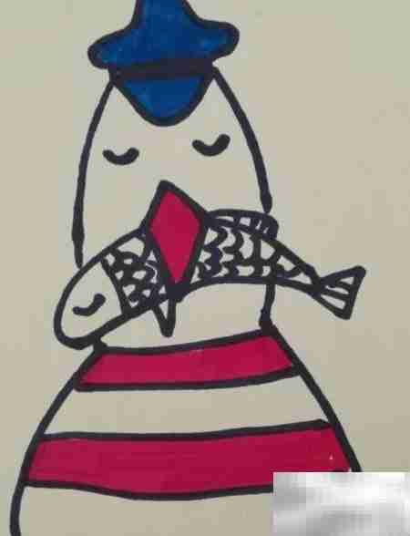 海鸥简笔画：儿童轻松学画