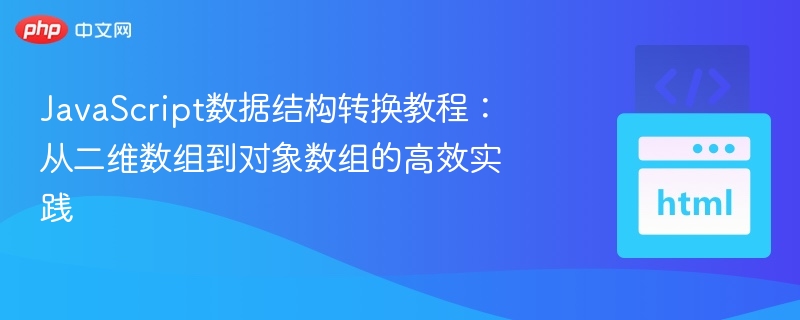 二维数组转对象数组，JS高效方法分享