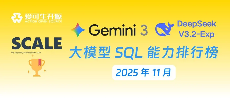 SCALE2025大模型SQL能力排名出炉