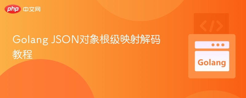Golang JSON对象根级映射解码教程
