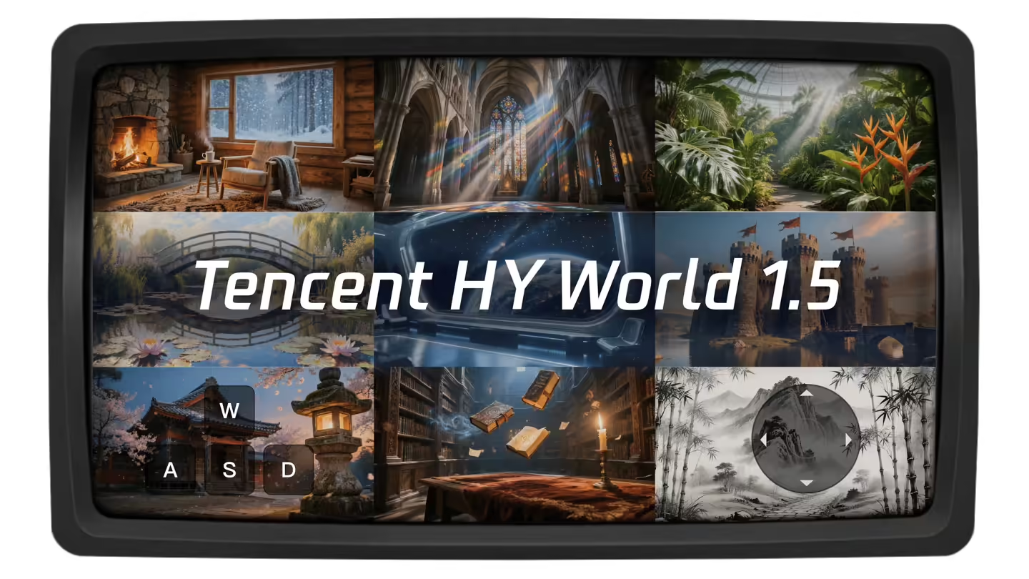 腾讯混元世界模型1.5发布，首次开源业界最系统、最全面的实时世界模型框架