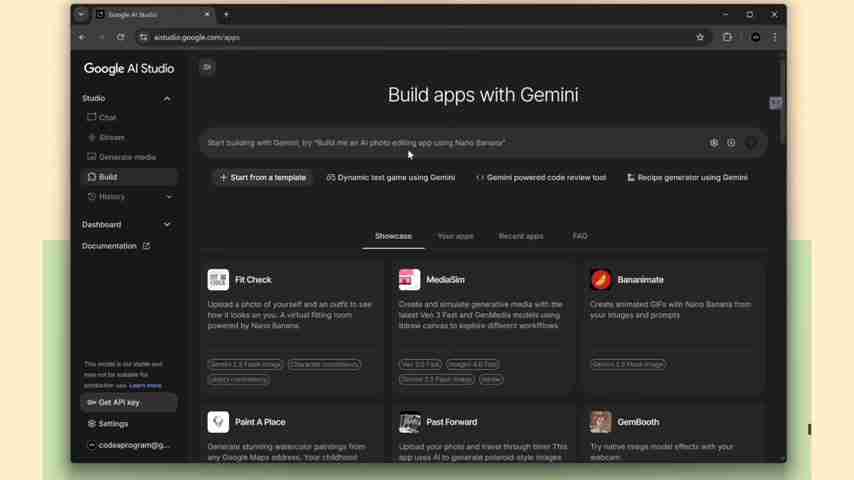 Gemini AI Studio: 如何使用Gemini构建AI应用