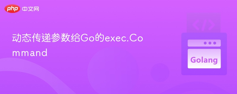 动态传递参数给Go的exec.Command