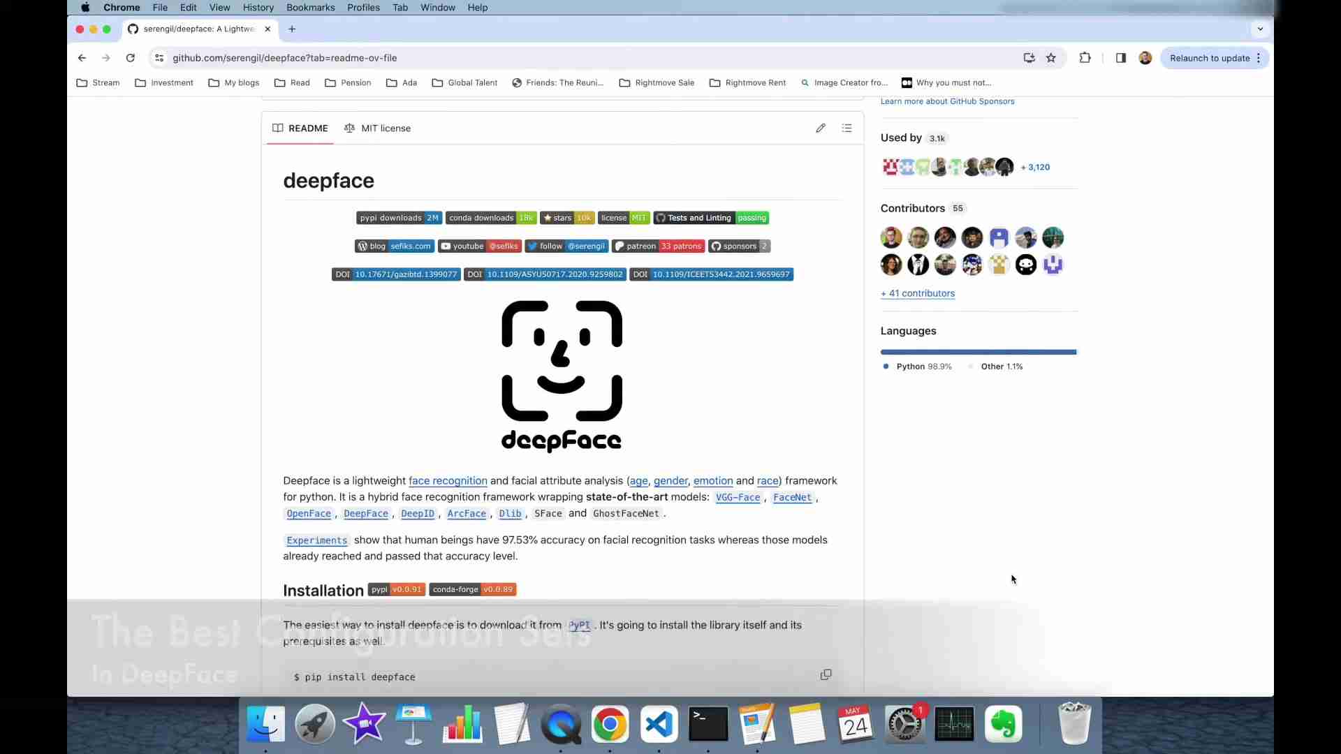 DeepFace：配置、模型及人脸识别准确率终极指南