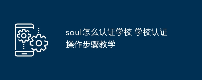 Soul学校认证流程及操作指南