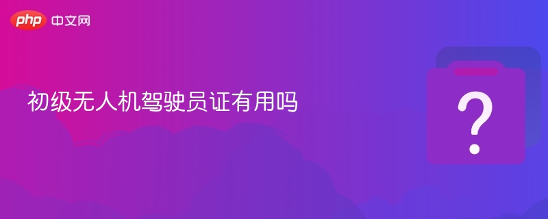 无人机驾驶证真的有用吗？