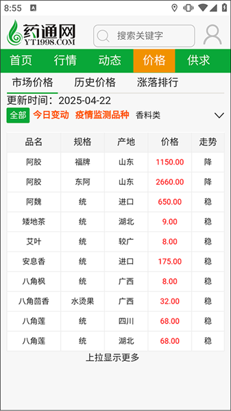 网药通查中药材价格方法详解