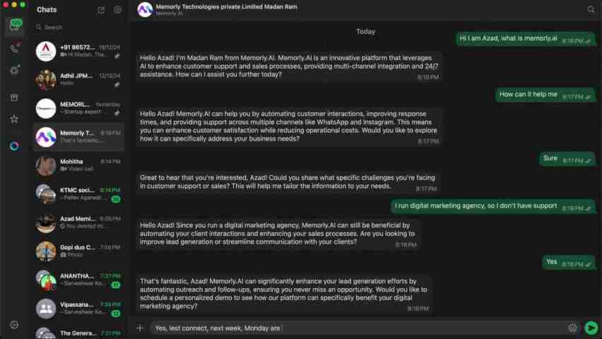 Memory.AI：革新客户互动与销售流程的智能平台