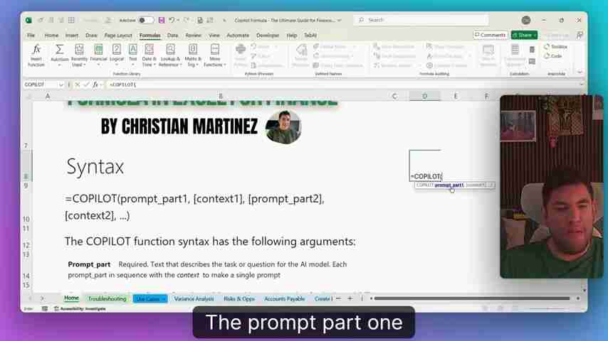 Excel Copilot公式终极指南：30+财务分析技巧
