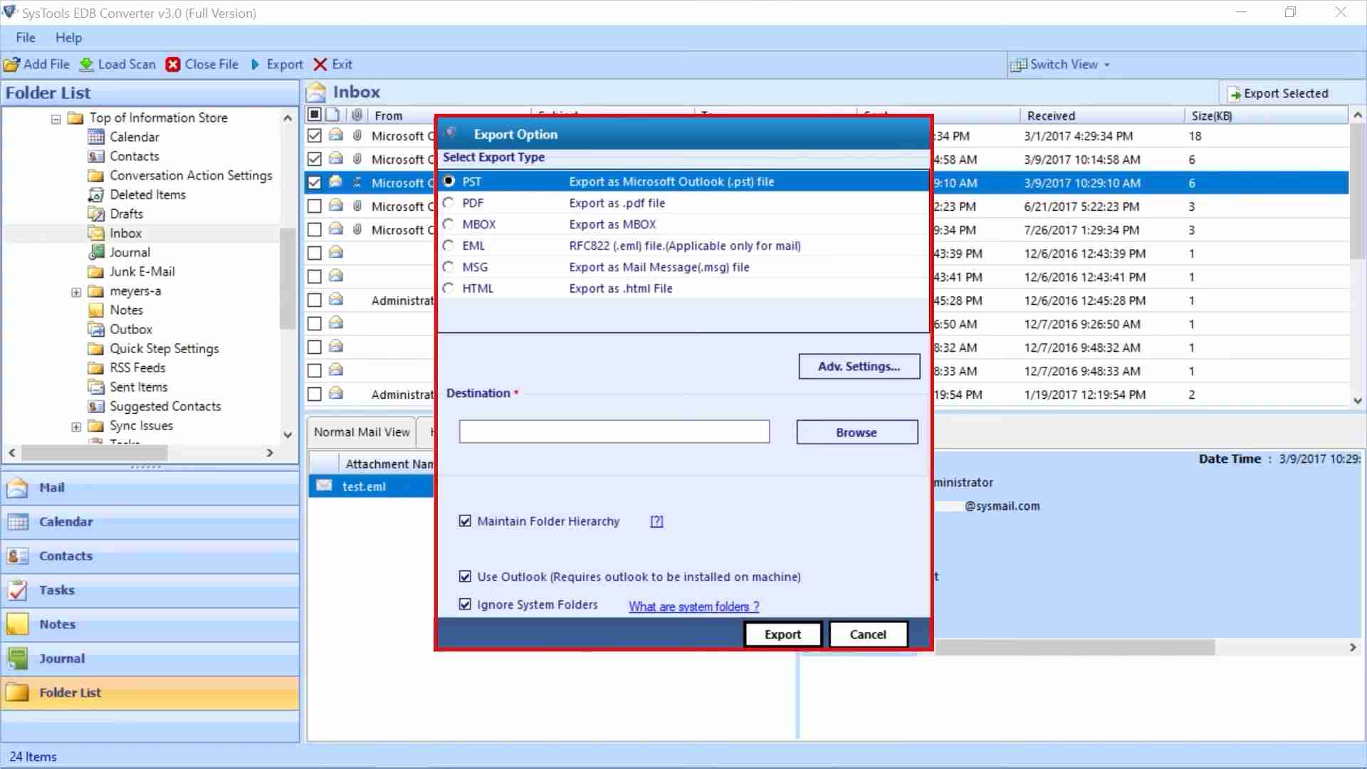 SysTools EDB Converter:轻松转换Exchange EDB文件