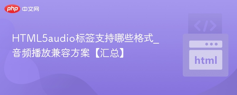 HTML5音频格式支持与播放兼容方法